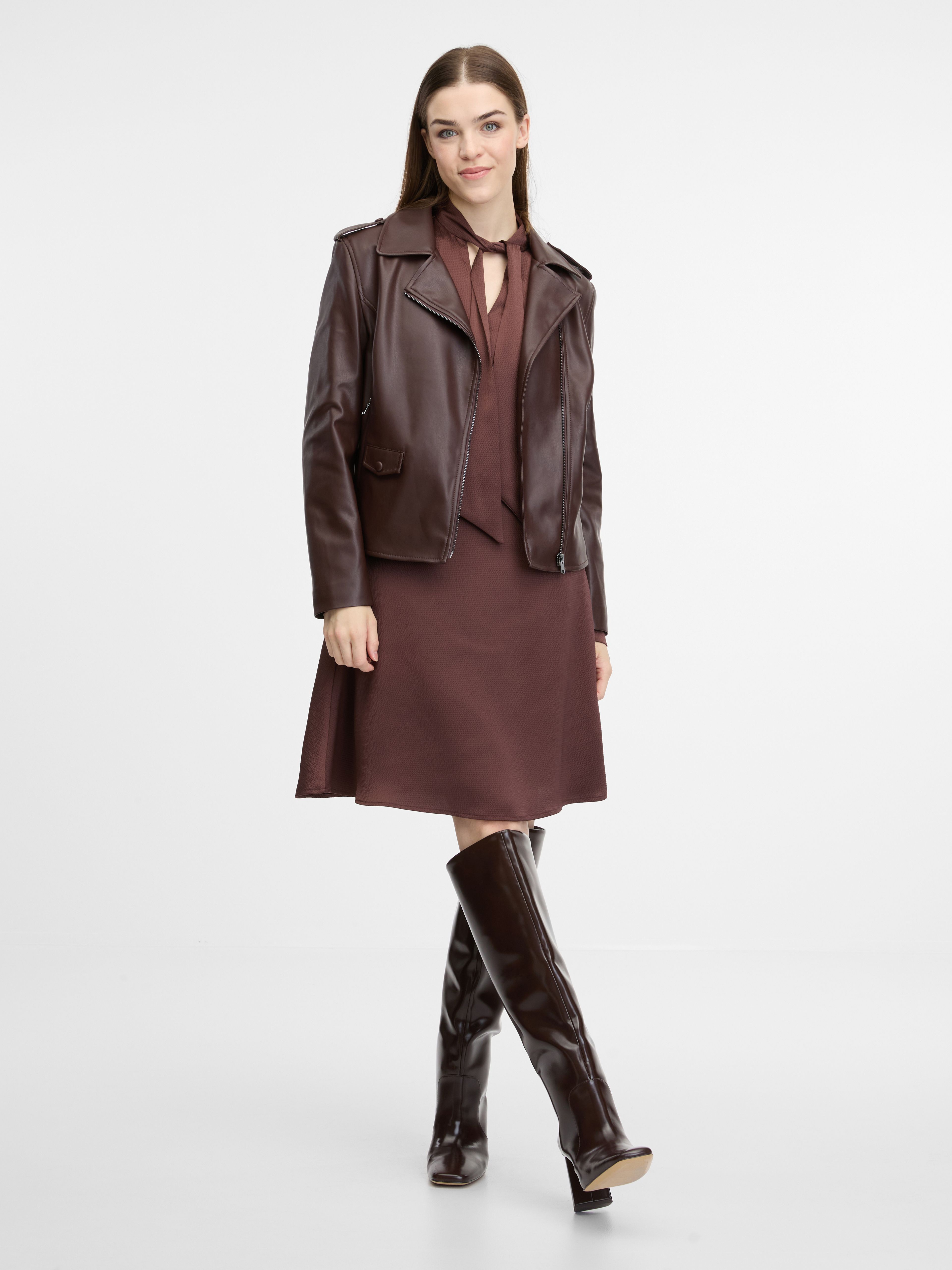 Braune Damen Lederjacke ORSAY