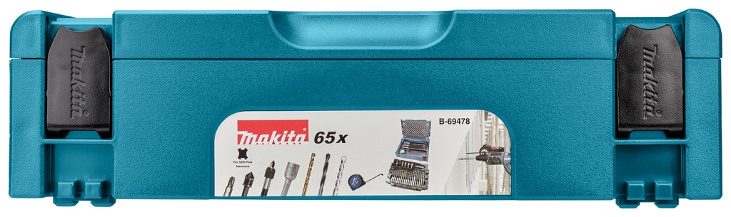 Accessoires Makita B-69478 Coffret de 65 embouts de perçage/visseuse SDS-PLUS, en boîte Mbox
