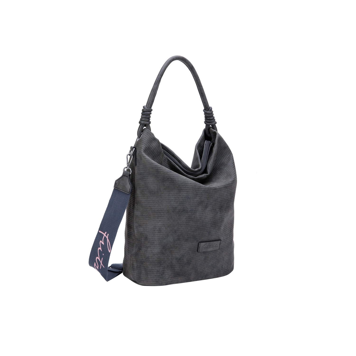 Schultertasche Juky02 mit dekorativen Knotenelementen