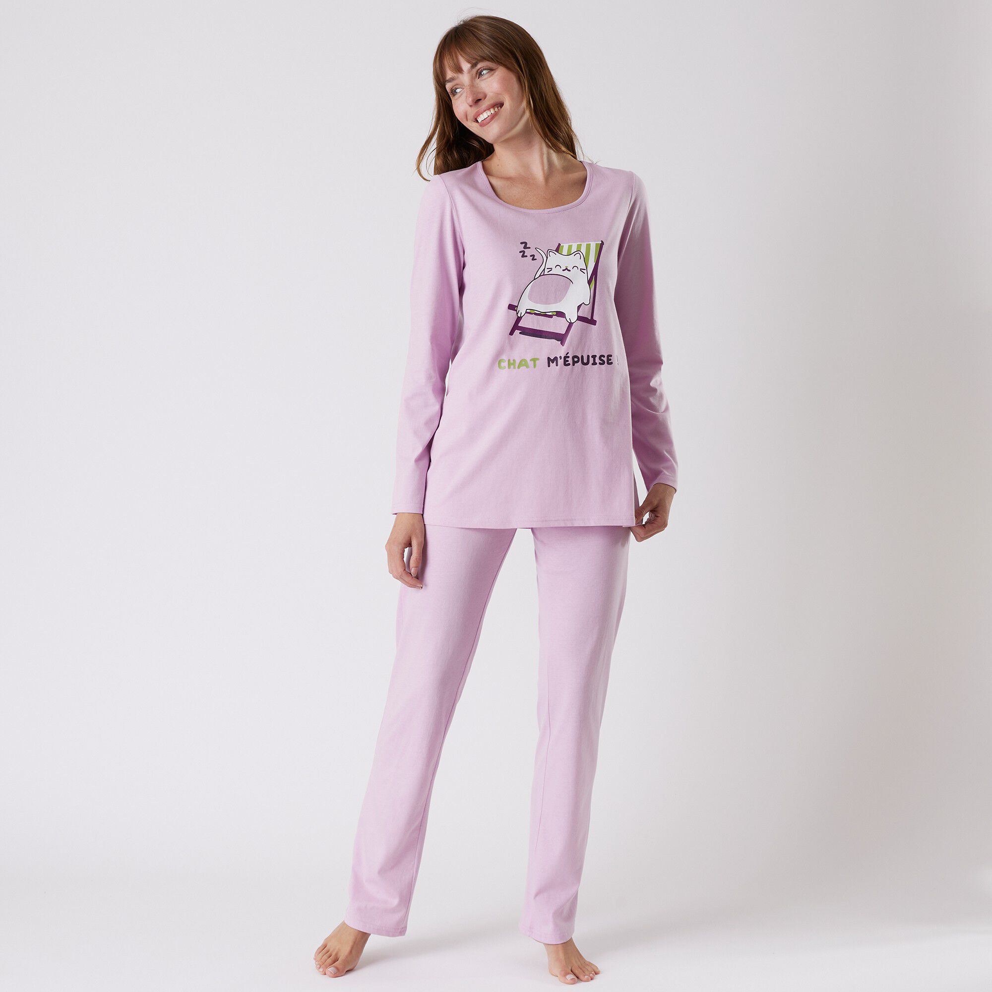 Pyjama manches longues imprimé 