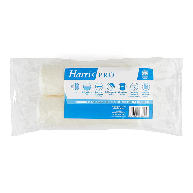Harris Rulle 2-pk 180 mm mohair, Pro