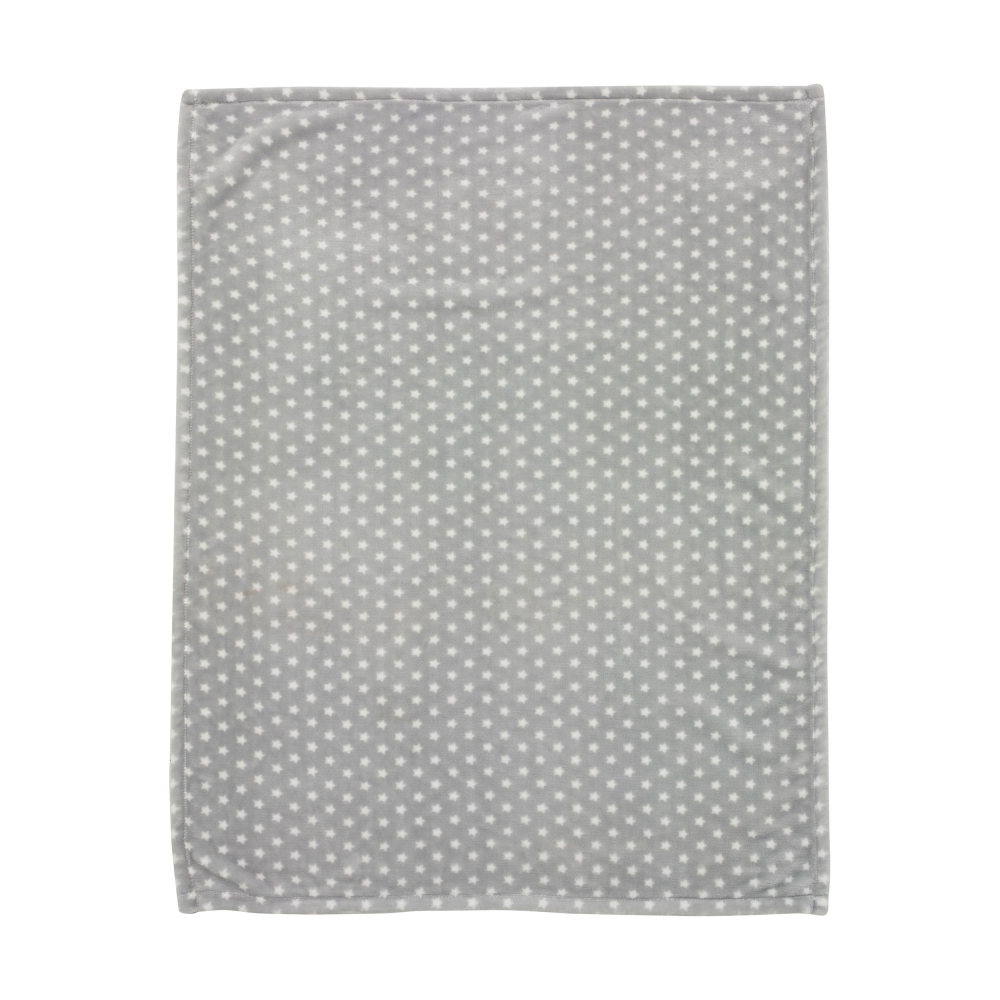 Microfaser Decke Stars silber