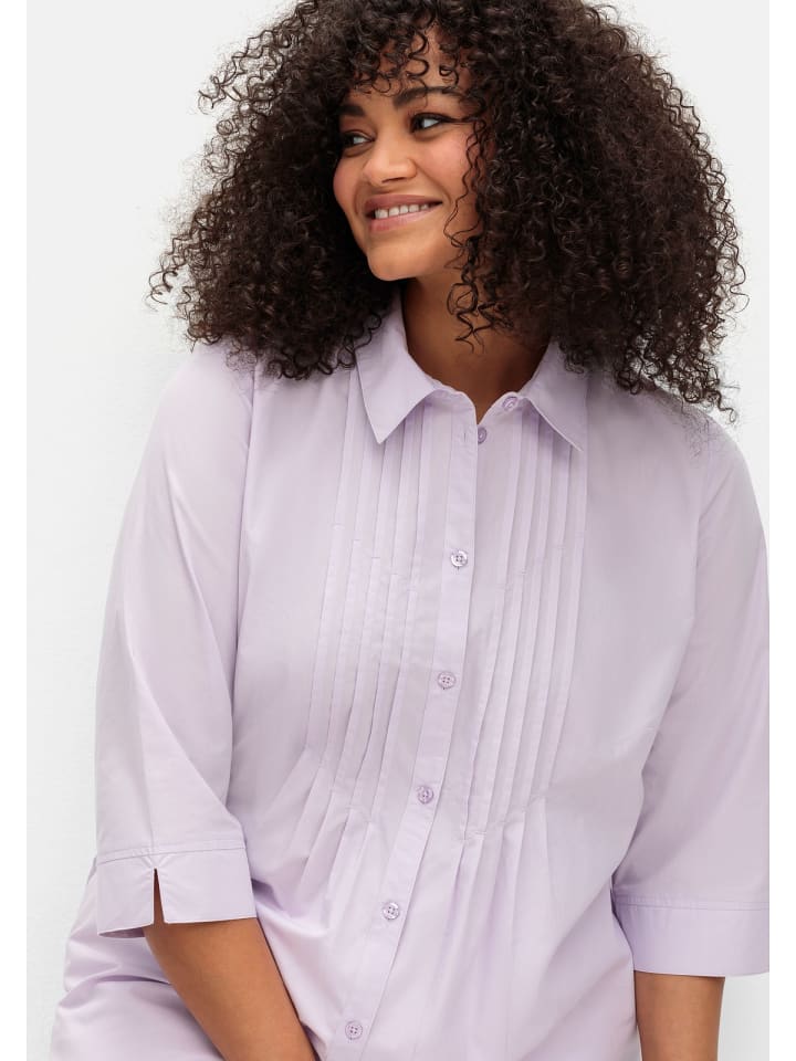 sheego Bluse in flieder günstig kaufen