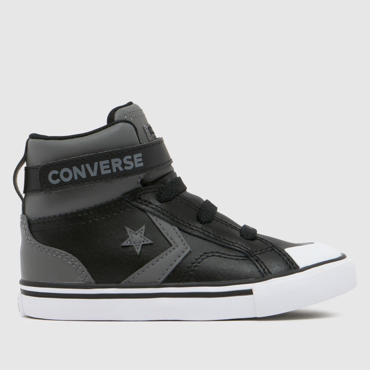 Converse szürke és fekete Pro Blaze Easy On fiús kisgyermek tornacipő