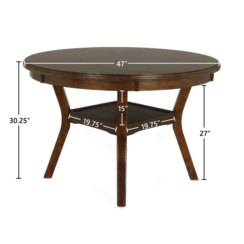 Round Solid Wood Dining Set