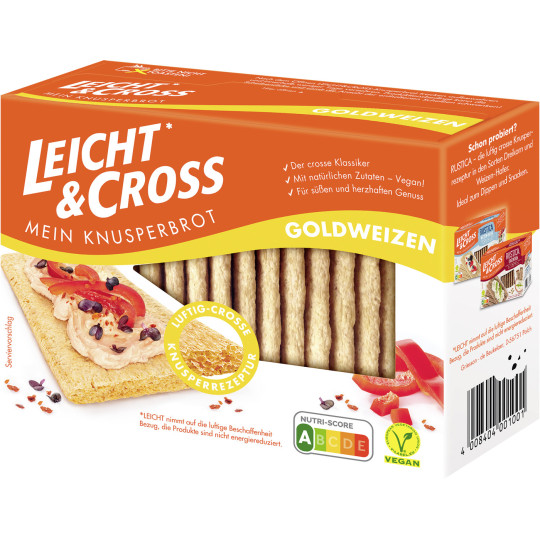 Leicht & Cross Mein Knusperbrot Goldweizen 125G