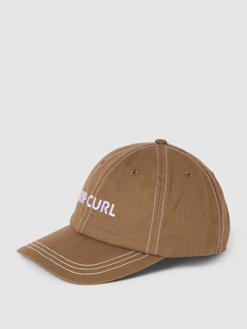 Cap mit Label-Stitching Modell 'Surf Spray' in hellbraun