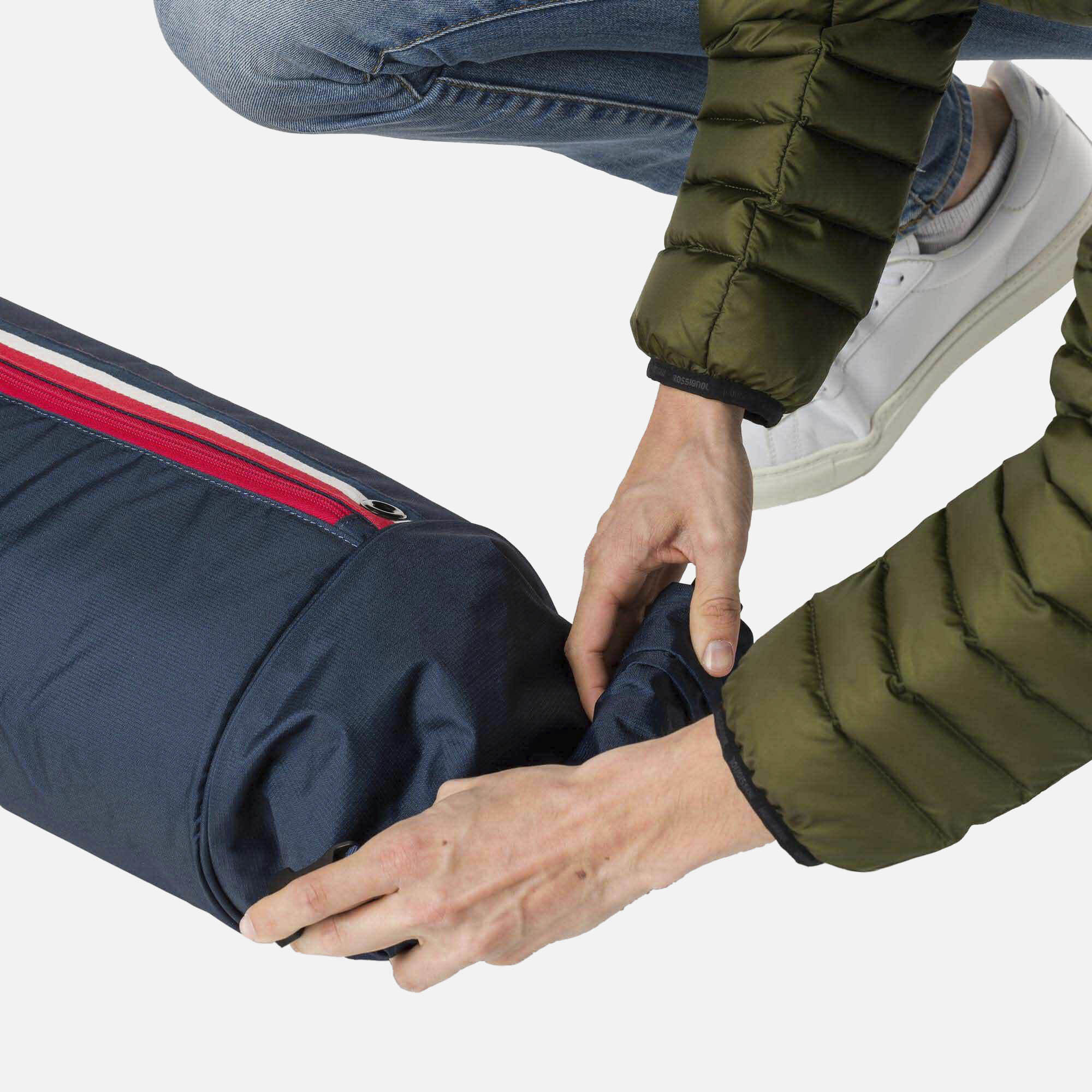 Housse à Skis Matelassée Unisexe Strato 1 Paire Extensible De 160 à 210 Cm