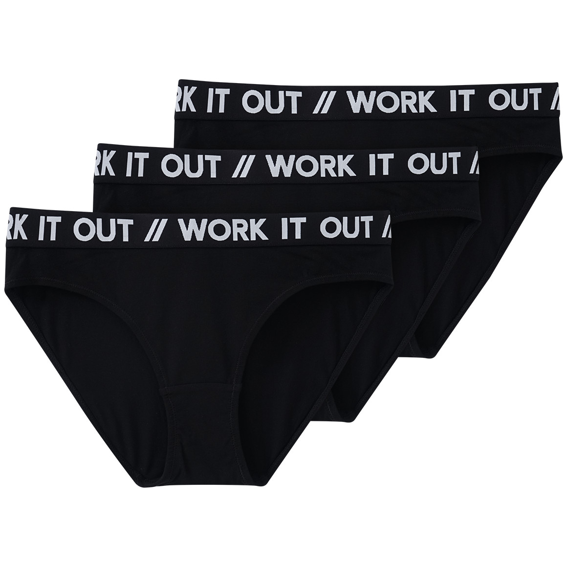 3 Damen Sport-Slips