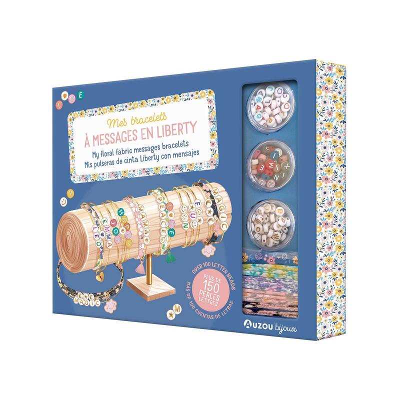 Coffret Mes bracelets à messages en liberty - Auzou