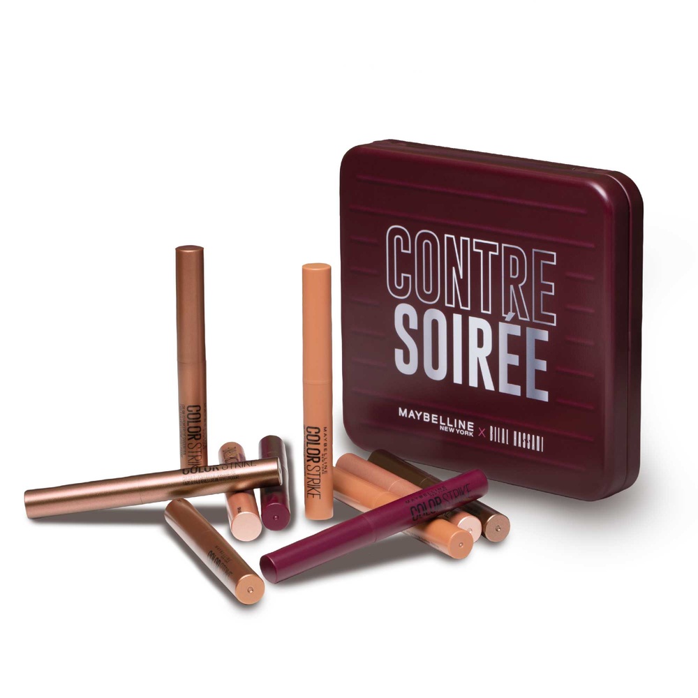 Maybelline New York BILAL HASSANI X MAYBELLINE NY Coffret de 5 fards à paupières Color Strike - édition limitée