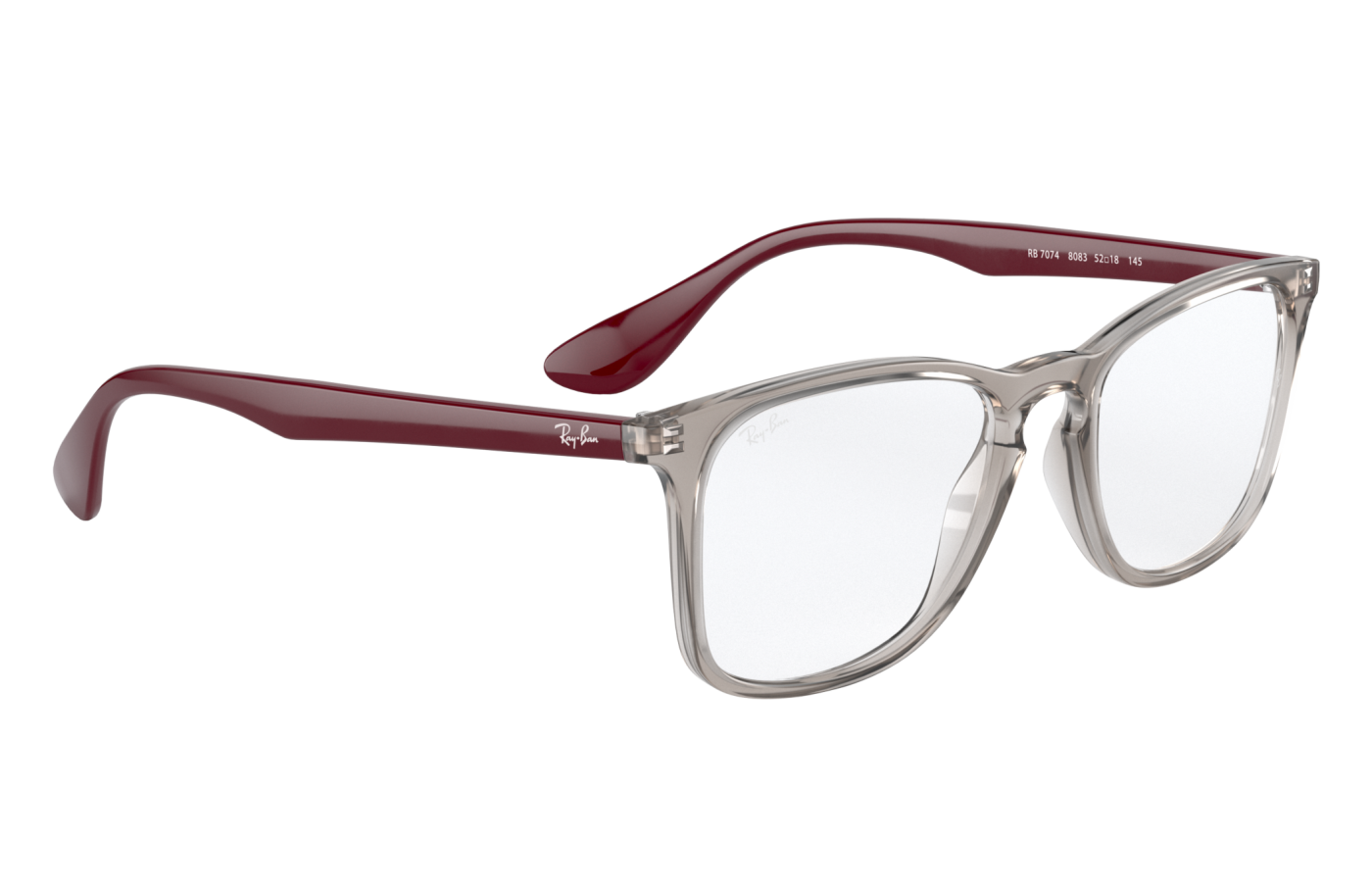 RB7074 OPTICS - Gri transparent lucios