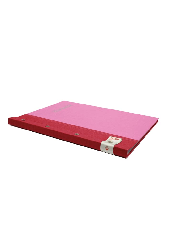 ROTH Zeugnismappe Bicolor mit Buchschrauben - Cherry-Pink in Pink günstig kaufen onesize