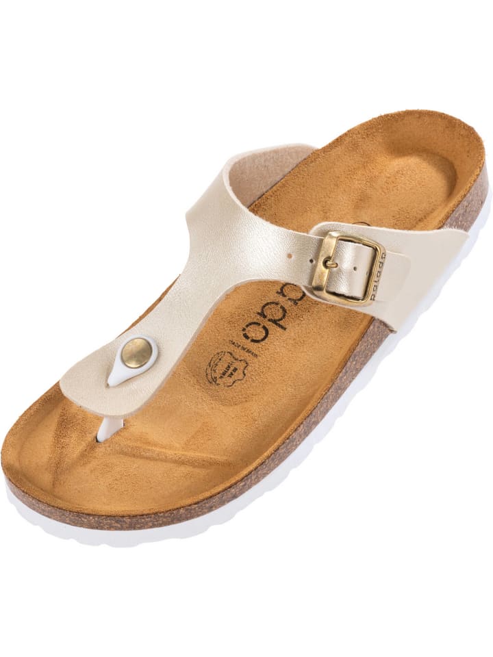 palado Zehentrenner in Metallic Matt Cream günstig kaufen