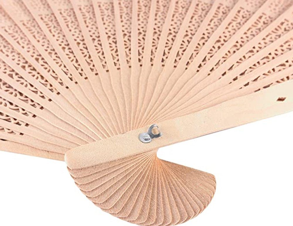 SCHUTA Handfächer Sandelholz-Fächer aus Holz, durchbrochenes Design, (1-tlg)