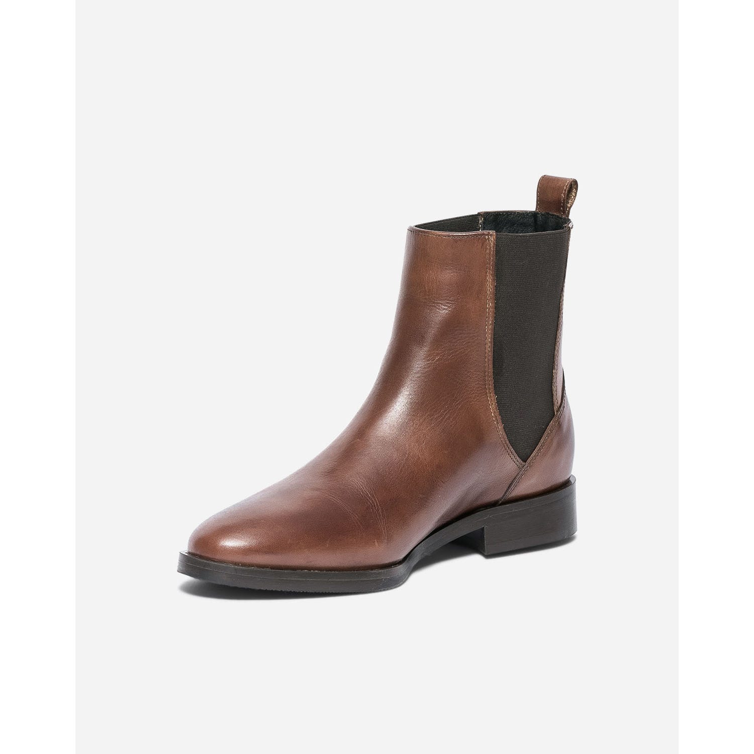 Chelsea boots cognac en cuir