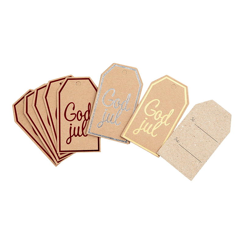 Home Gavemerkelapp 15 stk kraft