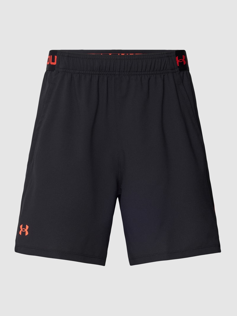 Shorts mit elastischem Logo-Bund Modell 'Vanish' in schwarz