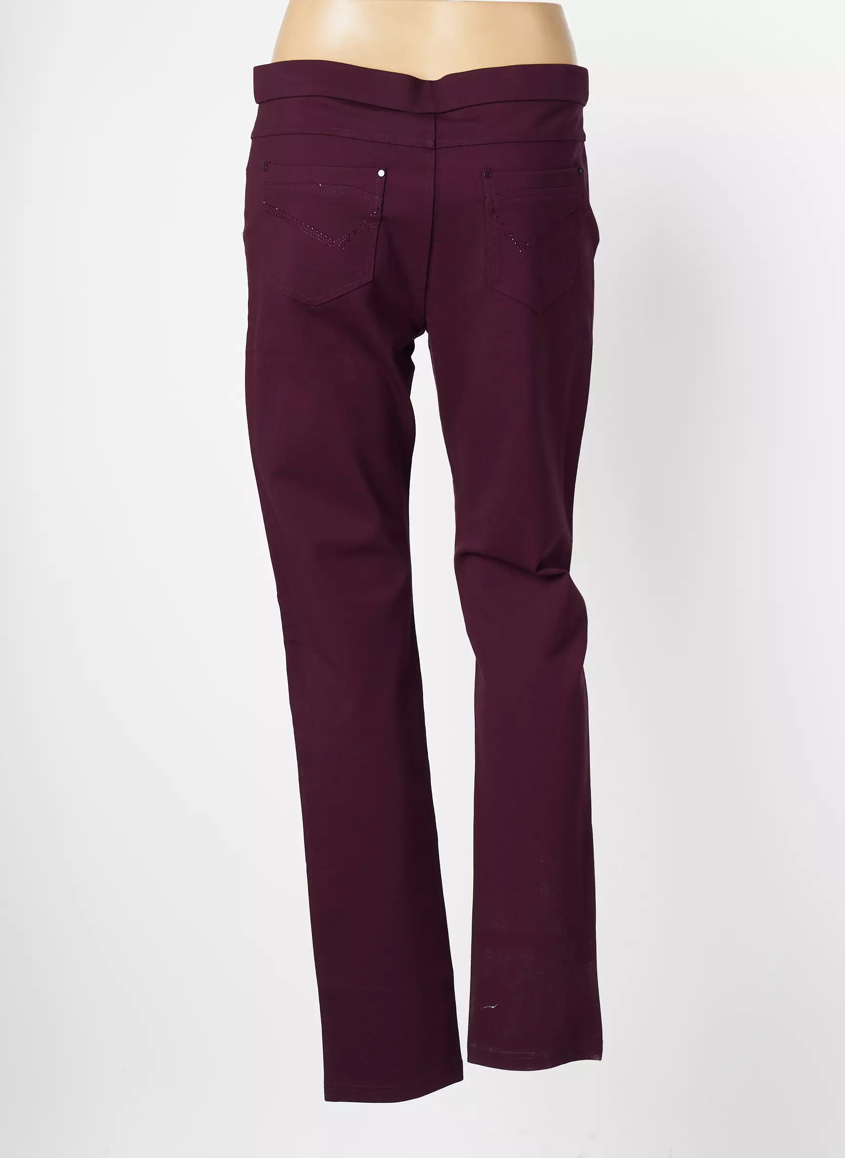 Youline Pantalons Droits Femme couleur violet