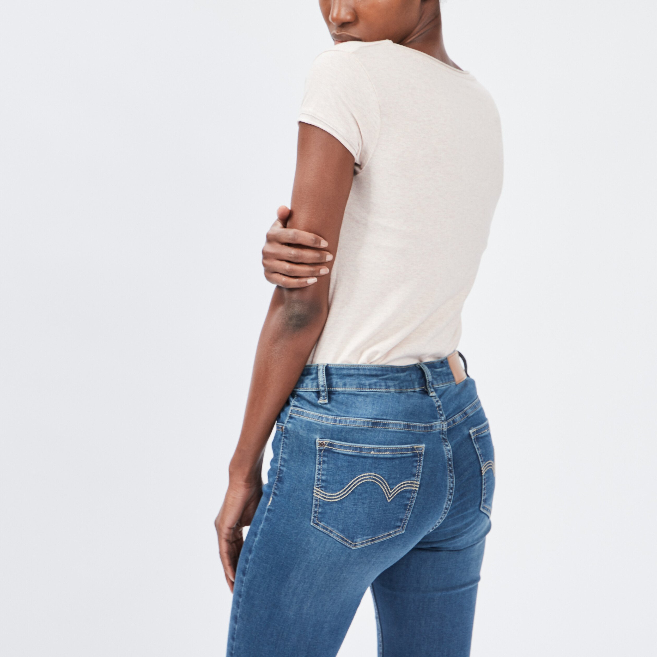 T-shirt manches courtes rose clair femme | La Halle
