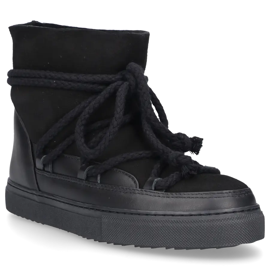 INUIKII - Snowboots CLASSIC Kalbsveloursleder - schwarz