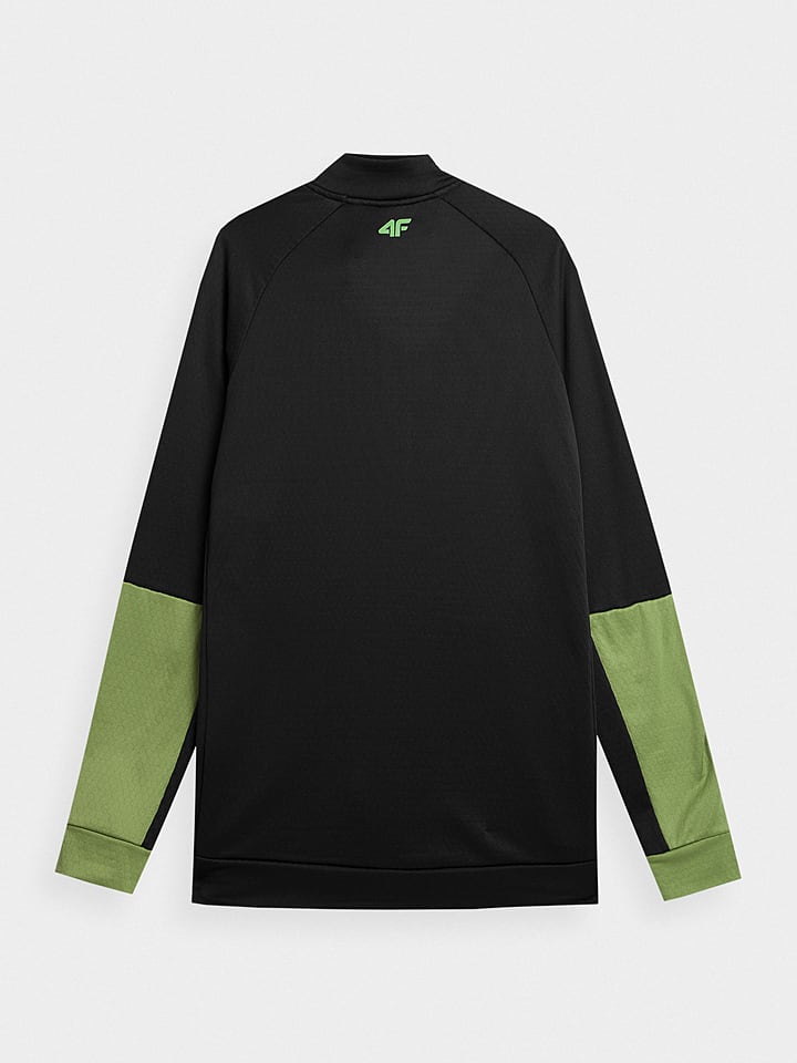 4F Trainingsjacke in Schwarz/ Grün günstig kaufen