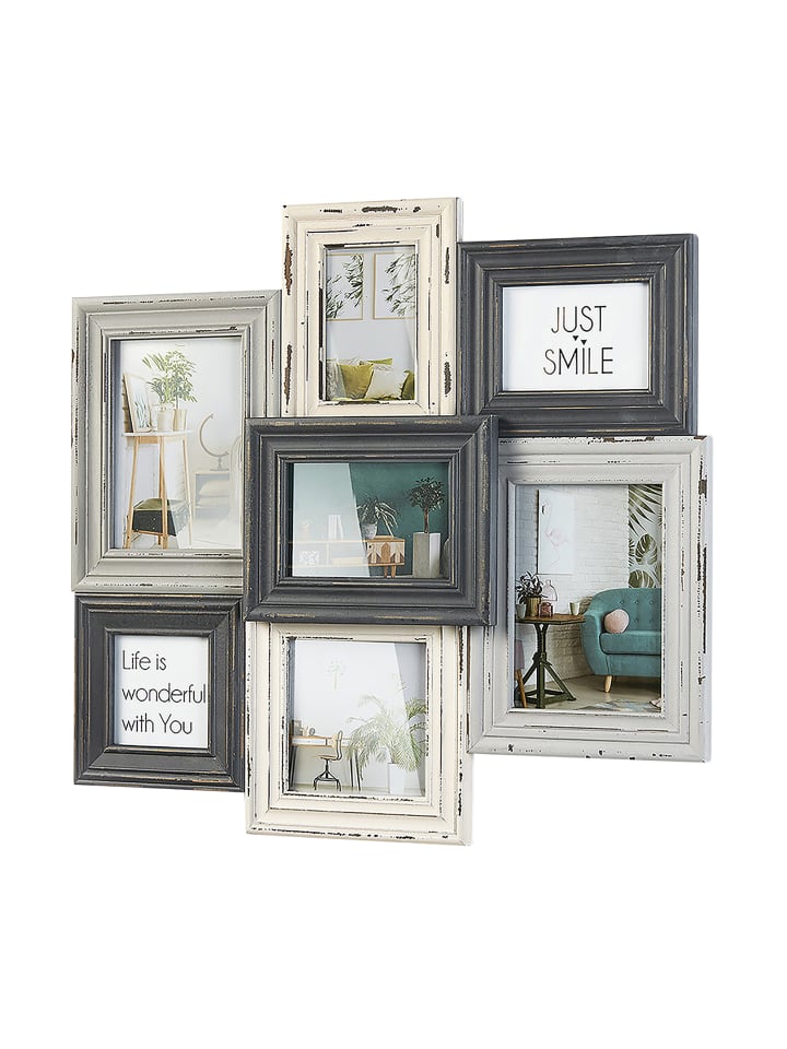 kobolo Bilderrahmen Collage NOSTALGIE in Grau günstig kaufen onesize