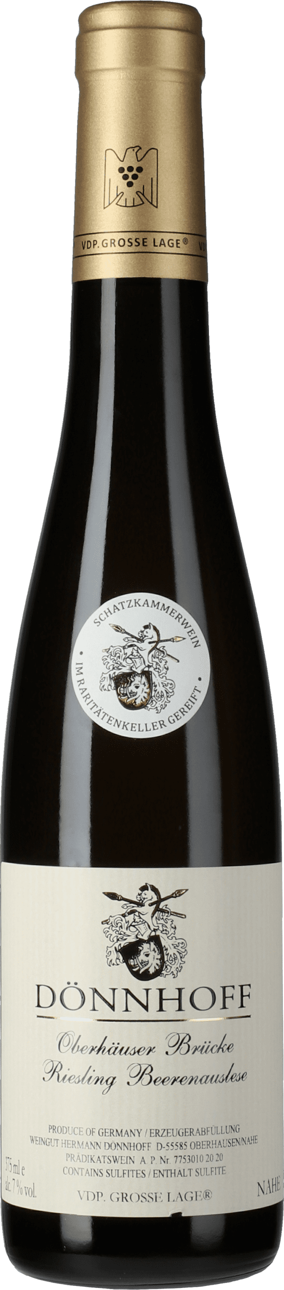 Dönnhoff: Riesling Oberhäuser Brücke *MONOPOL* Beerenauslese Goldkapsel 2019