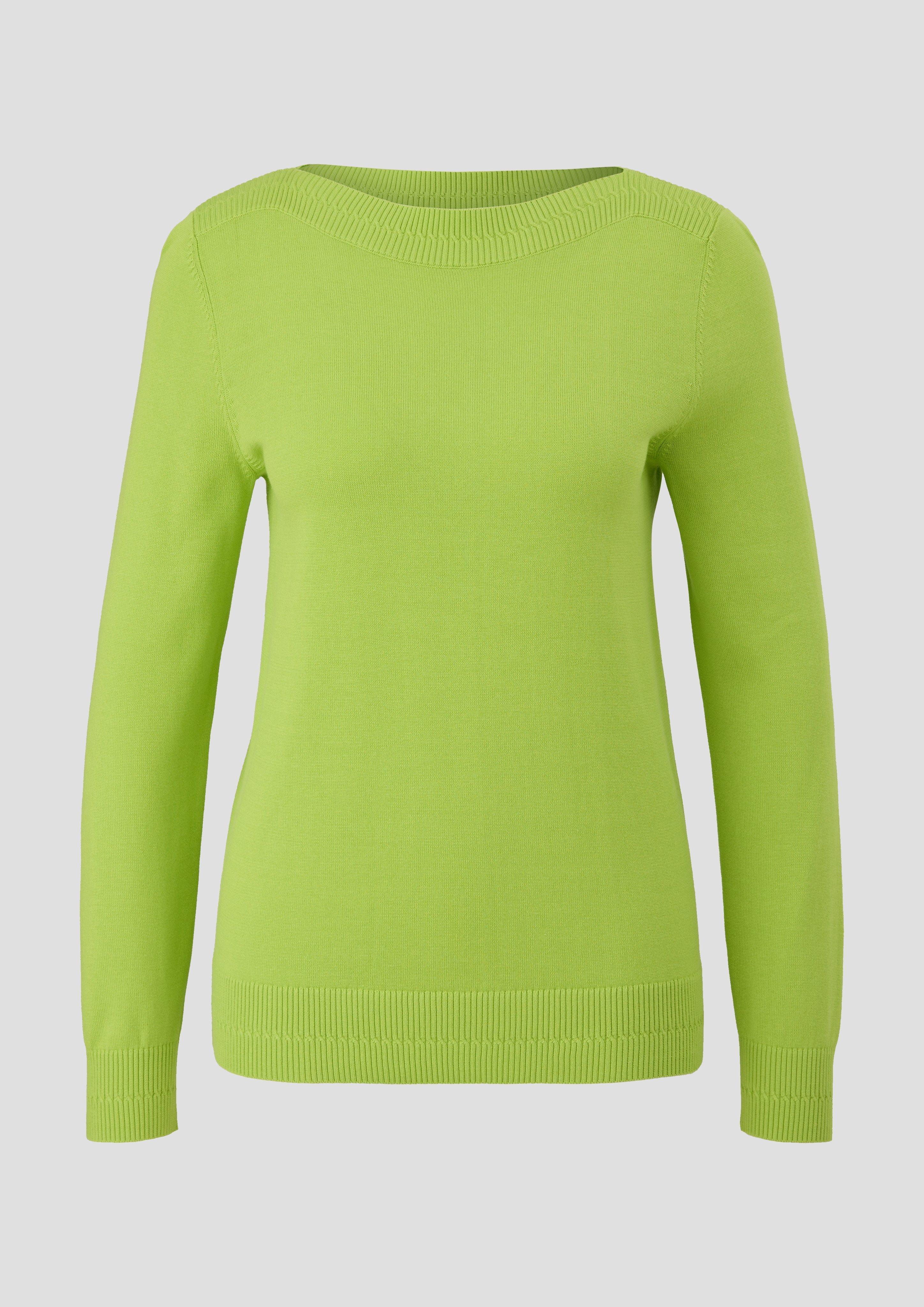 Strickpullover mit U-Boot-Ausschnitt  2140556-7423