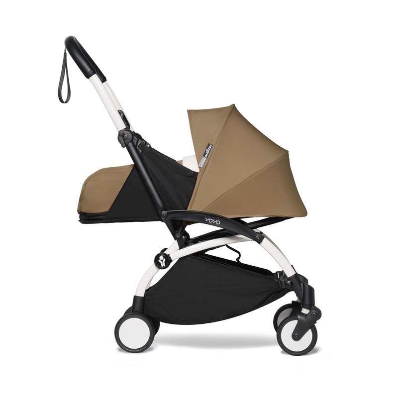 Poussette YOYO2 4 roues châssis blanc assise 0+ toffee Babyzen
