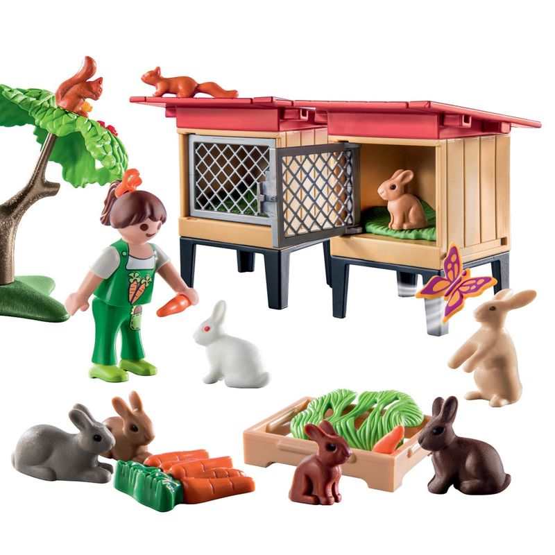 71252 Enfant avec enclos et lapins Playmobil Country