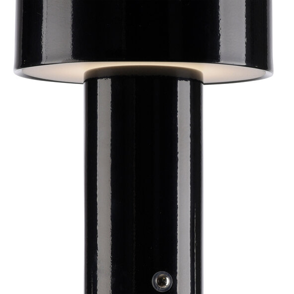 LED-Akku-Tischleuchte Cremini, 2er Set, schwarz