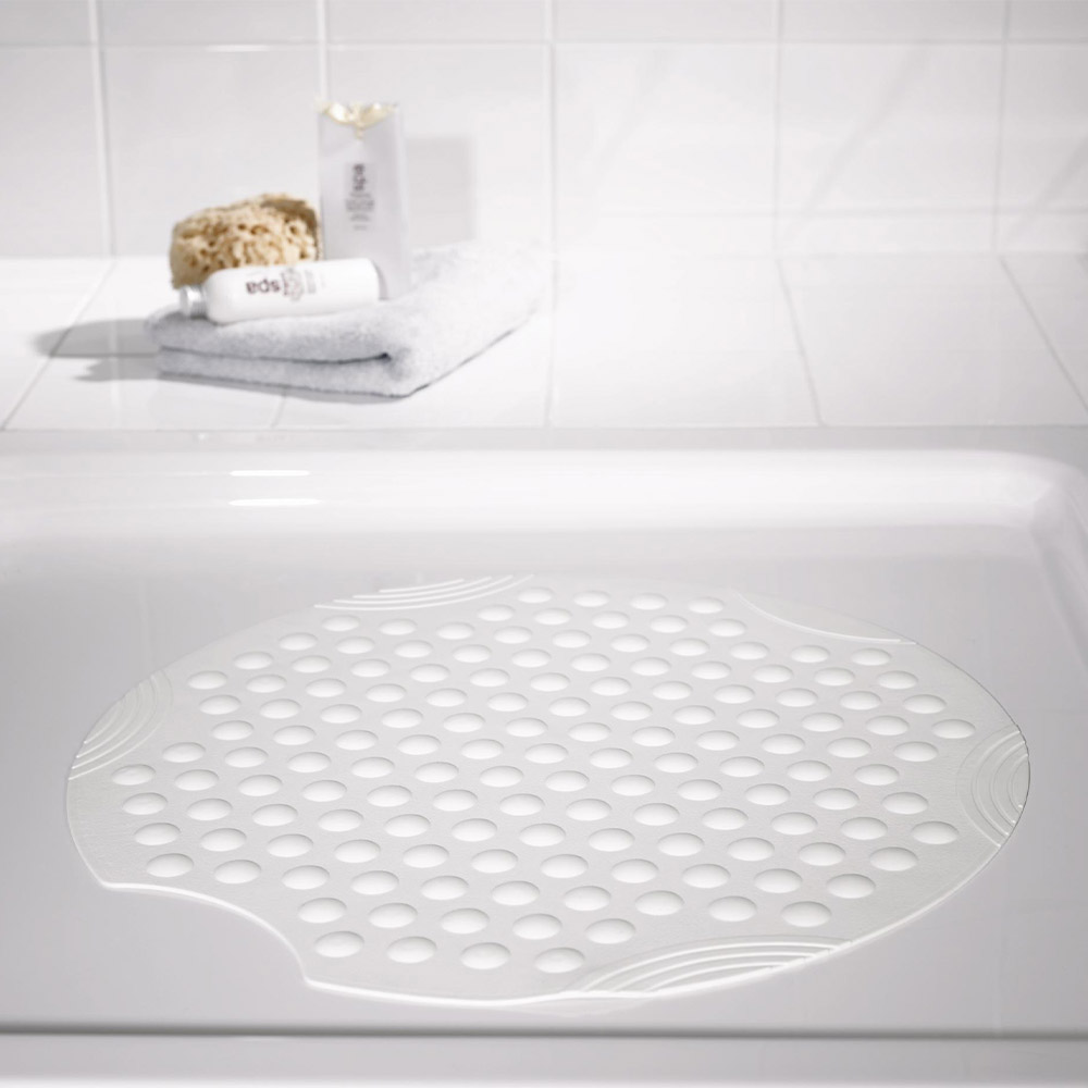 Ridder Duscheinlage Tecno ca. Ø 55 cm, weiß, 100% TPE