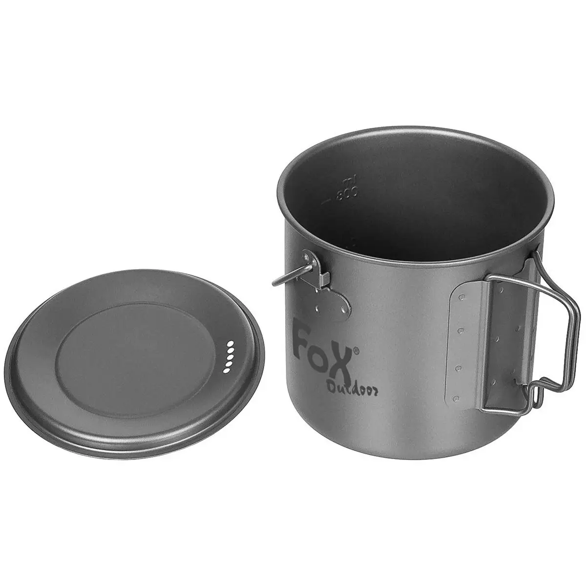 Topf Titan klein mit Deckel