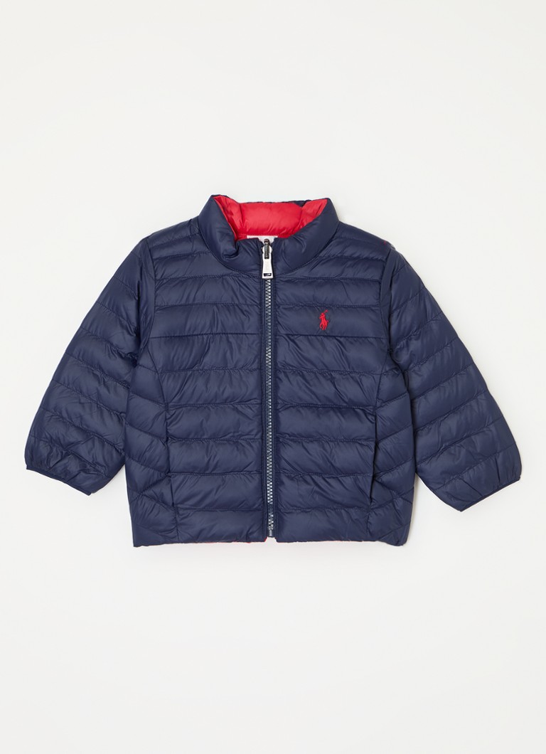 Ralph Lauren divpusēja stepēta jaka ar izšuvumu no logotipa