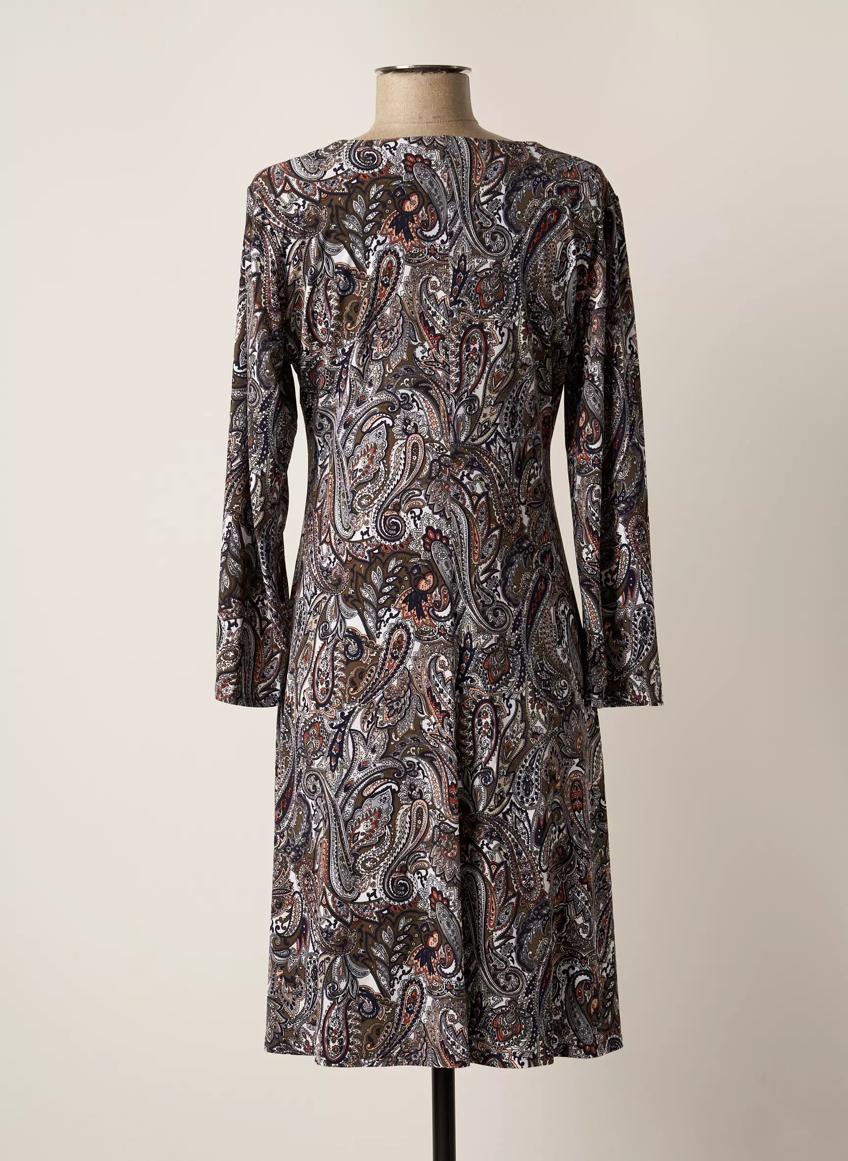 Gevana Robes Mi Longues Femme couleur bleu
