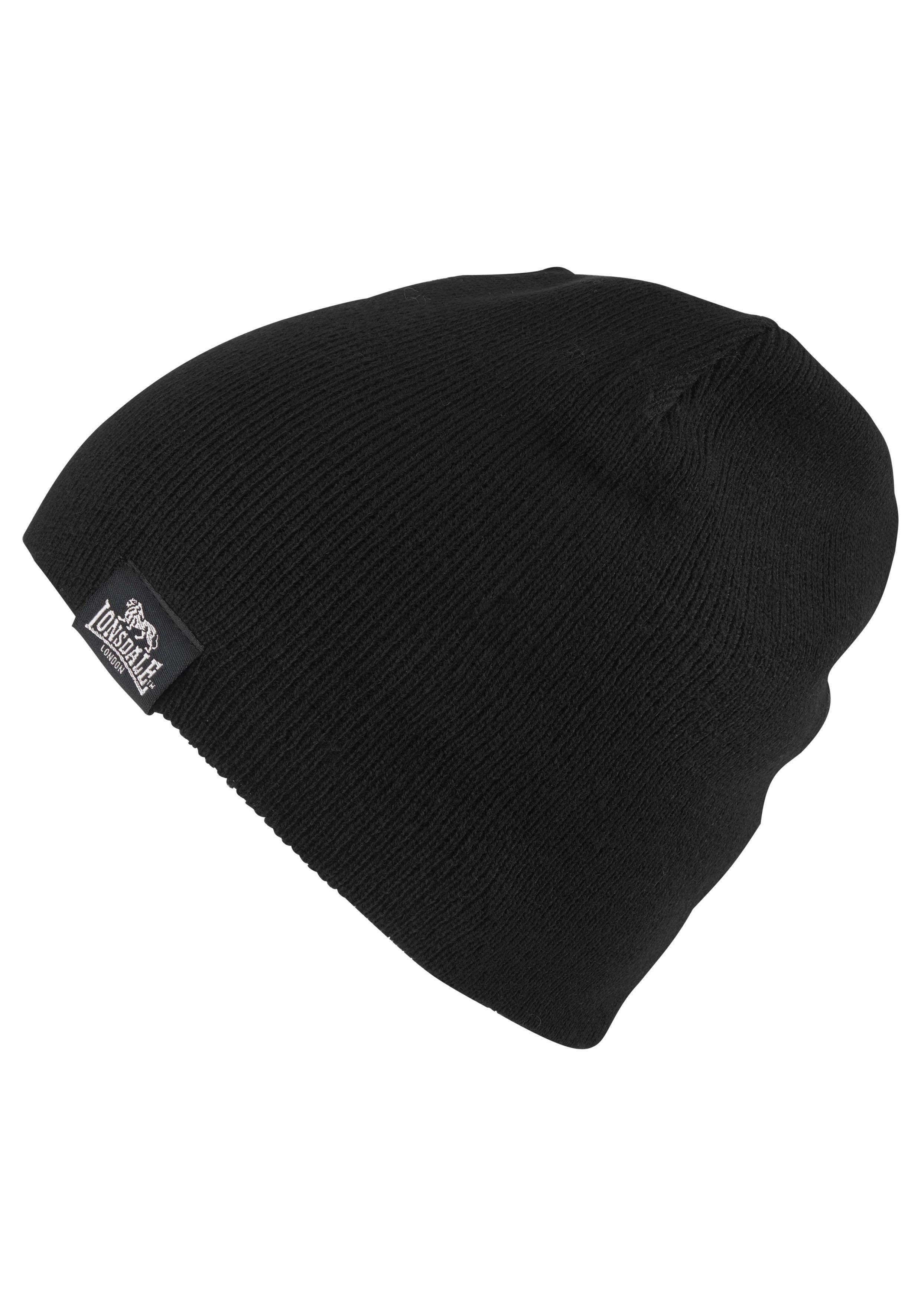 Lonsdale Strickmütze LEAFIELD (Packung, 2-St., mit Schal) Set aus Schal undMütze