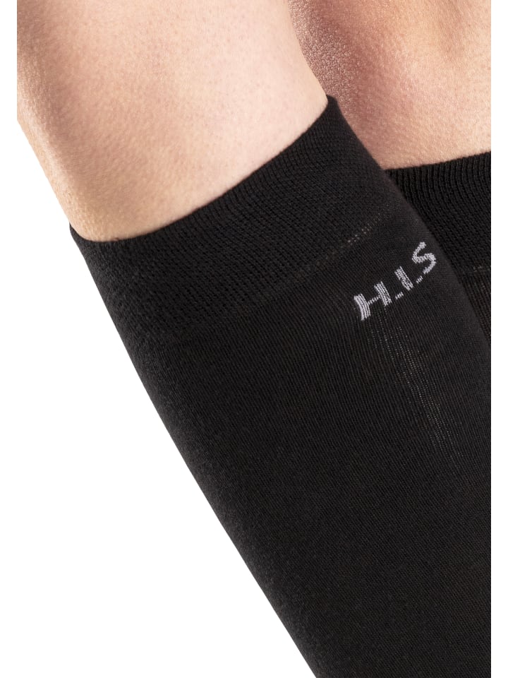 H.I.S Kniestrümpfe in schwarz günstig kaufen