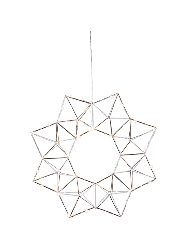 STAR Trading LED Deko-Kranz 'Edge, silber, Ø 40cm günstig kaufen onesize