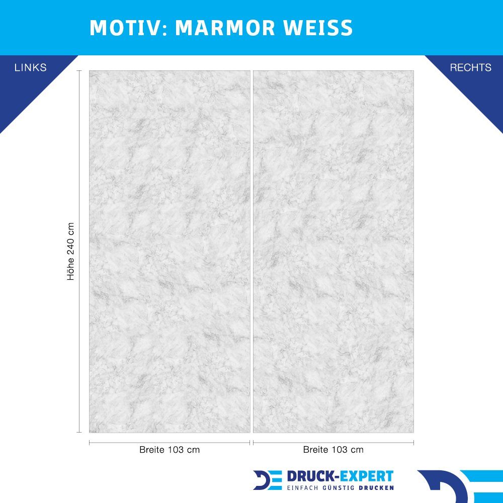 DRUCK-EXPERT Duschrückwand Premium Duschrückwand - langlebiger Fliesensticker aus 0,4 mm selbstklebenden Hart-PVC