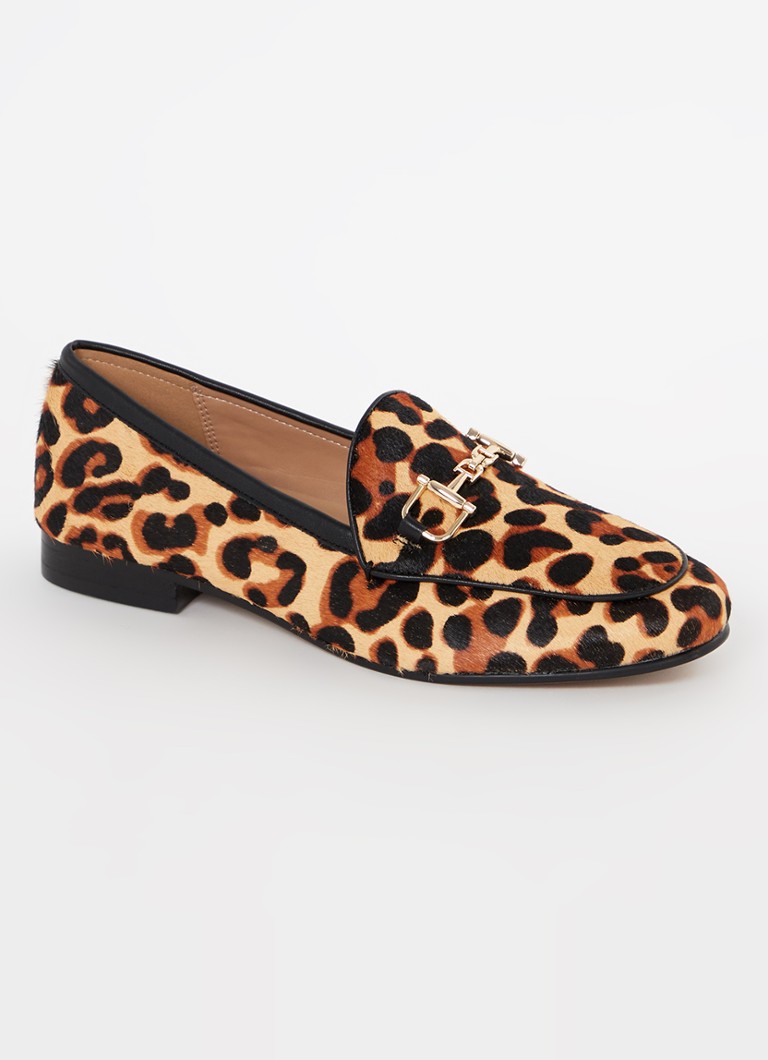 Mocassino Dune London Glair con morsetto e stampa pantera