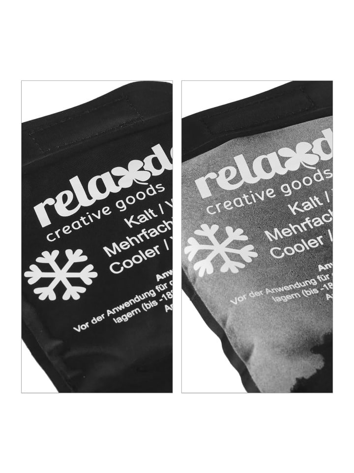 relaxdays 4 x Kältegürtel in Schwarz günstig kaufen onesize