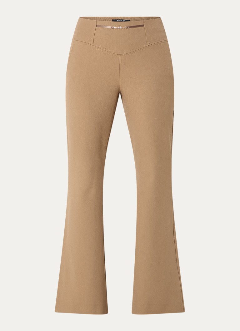 Pantaloni evazați cu talie înaltă și buzunare laterale de la NIKKIE Sunday