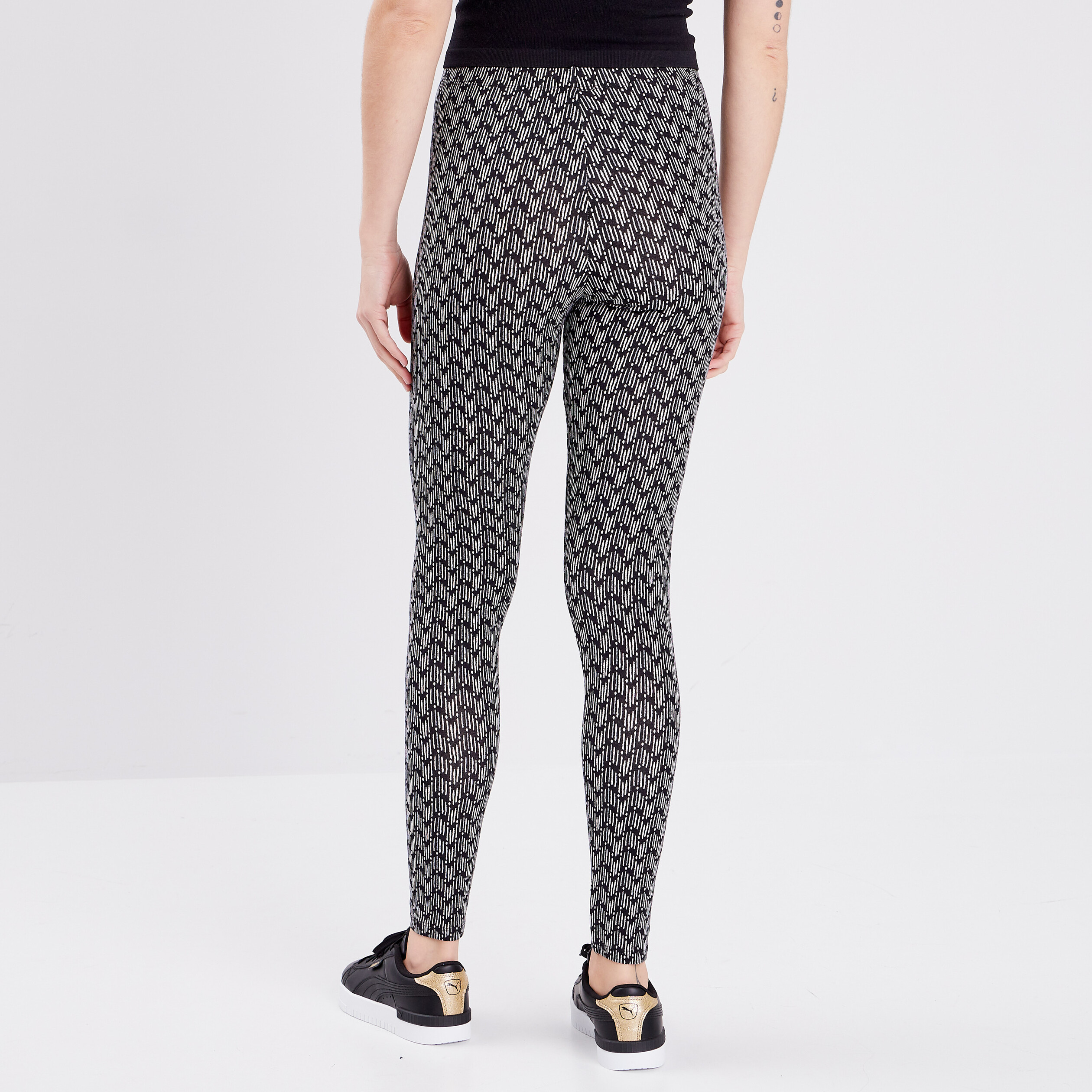 Leggings en coton noir femme | La Halle