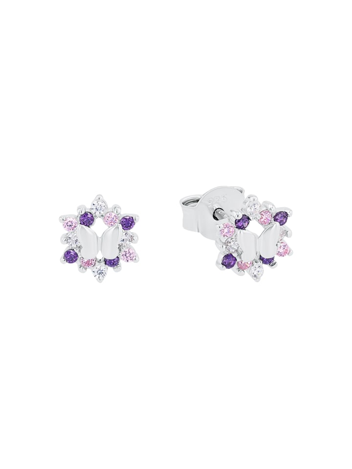 Prinzessin Lillifee Ohrstecker Silber 925, rhodiniert in Lila günstig kaufen onesize