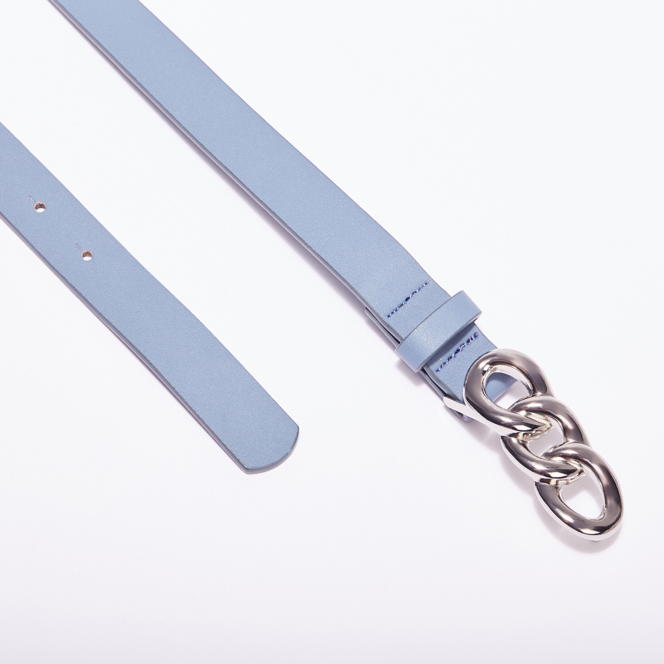 Ceinture fine 3 anneaux vert foncé femme | Cache Cache