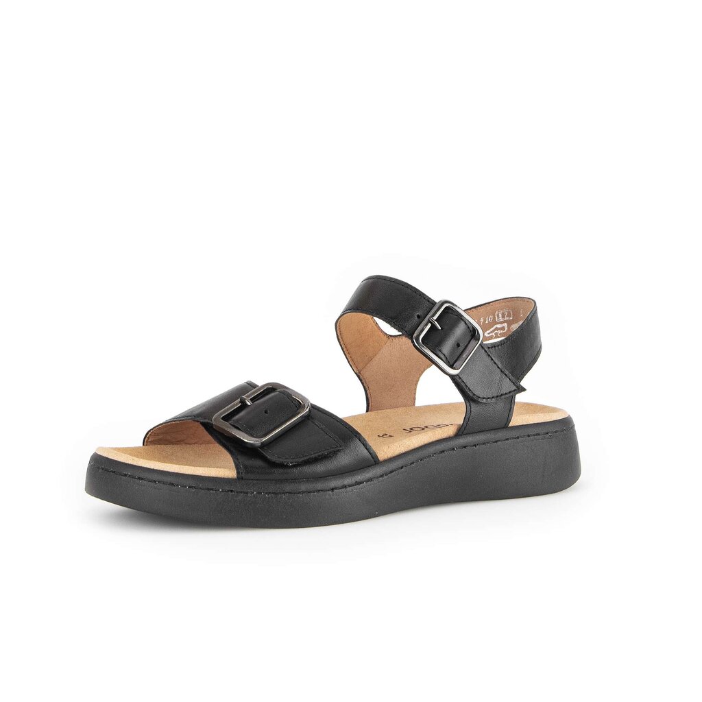 Gabor fashion Plateau Sandale schwarz