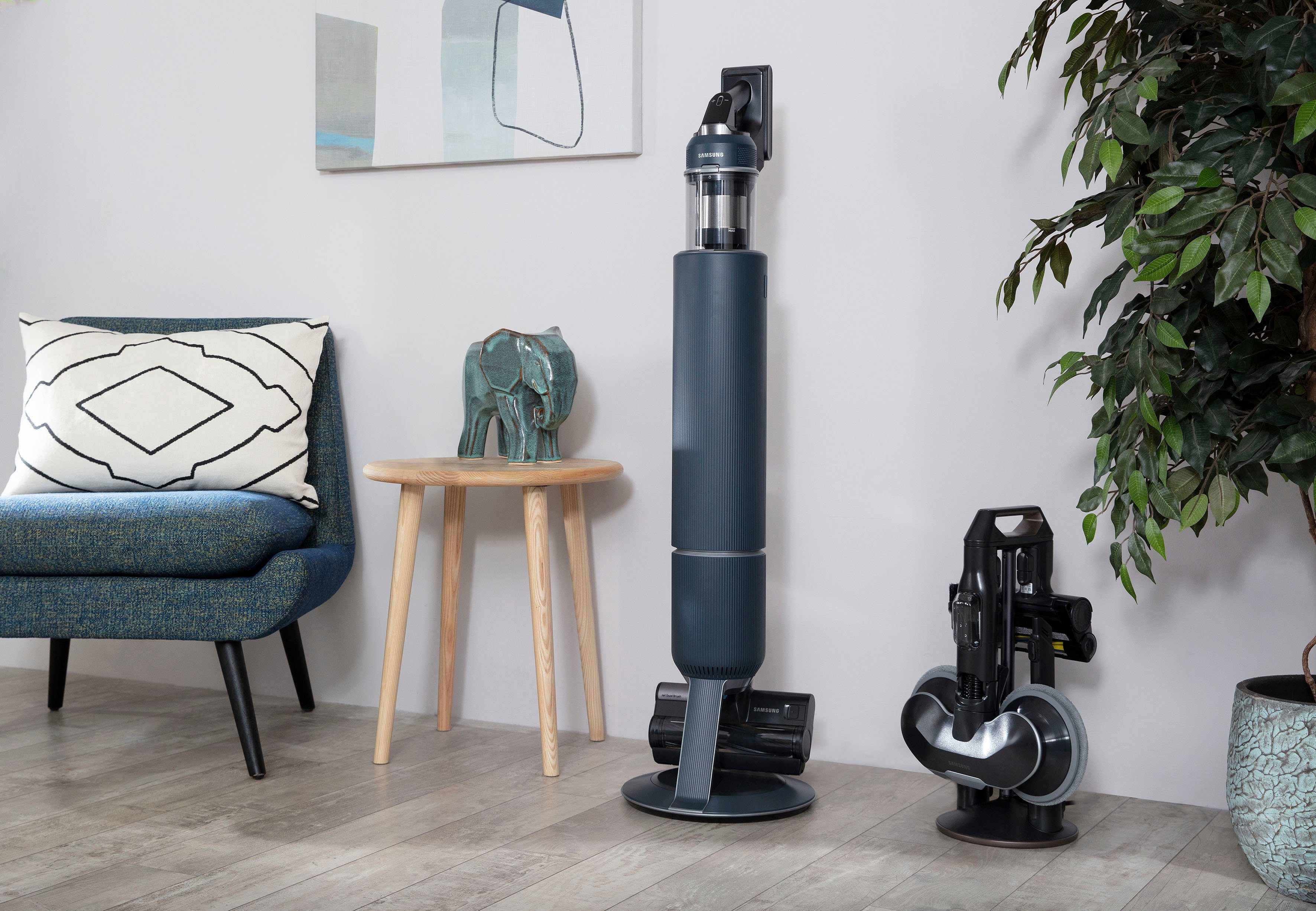 Samsung Akku-Bodenstaubsauger BESPOKE Jet pro extra VS20A95973B/WA, blau, 580 W, beutellos