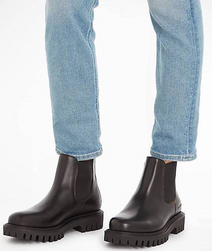 TOMMY HILFIGER Herren Stiefeletten PREMIUM CASUAL CHUNKY LTH CHELSEA BOOTS