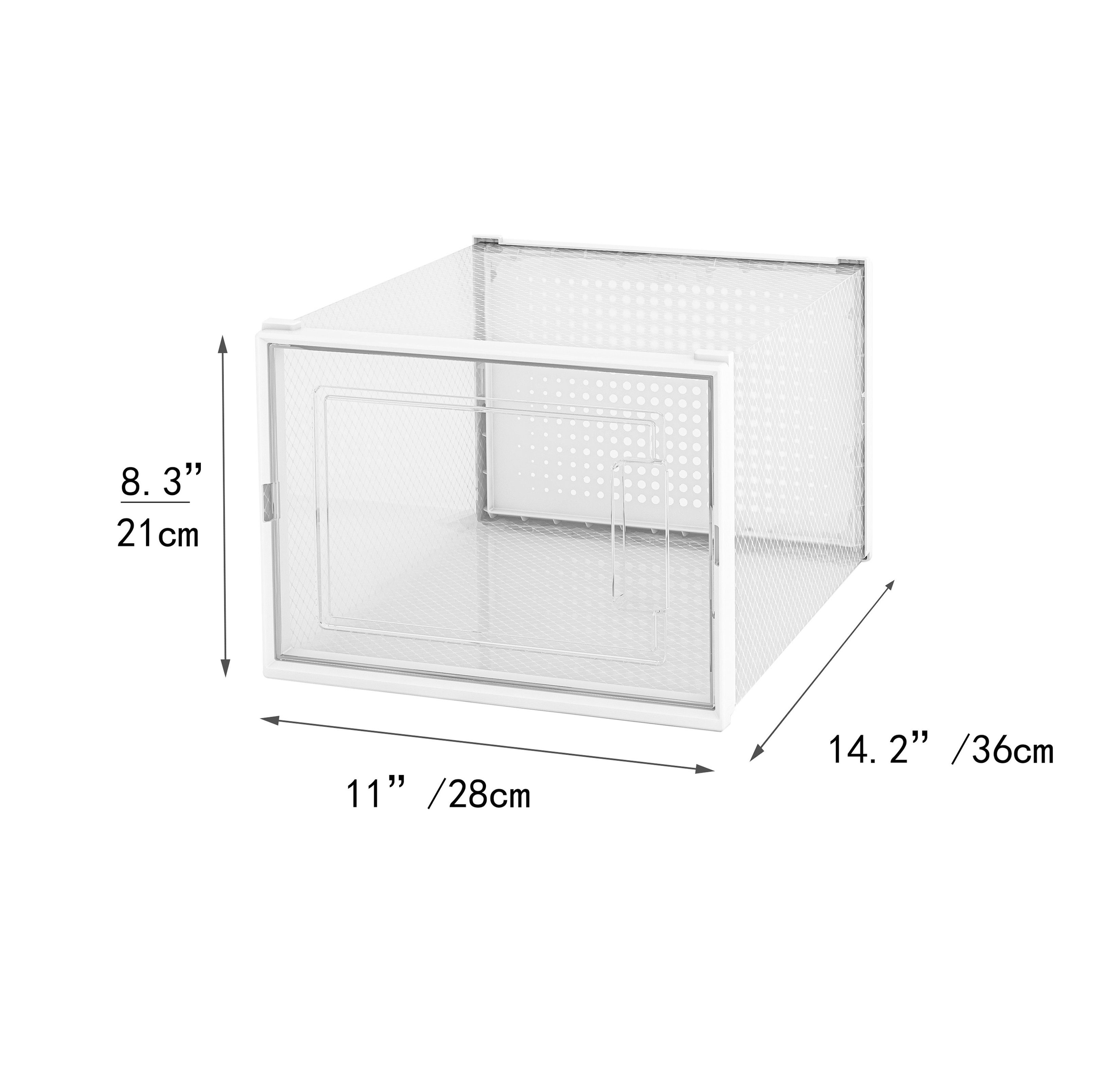 Meerveil Schuhbox Stapelbares Schuhregal (12 St), 32 x 27,5 x 20 cm
